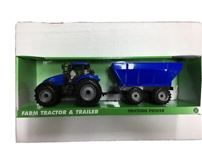 Vehículos de juguete para niños tractor agrícola con remolque alimentado por fricción TOTALMENTE NUEVO - Imagen 1 de 2