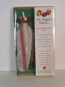 An Angels Touch Christmas Ornament Goodwill Towards Man - Picture 1 of 3
