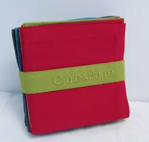 Set tovaglioli cocktail in panno cassa e barile 12 colori vivaci audaci massimalista INUTILIZZATI - Foto 1 di 5