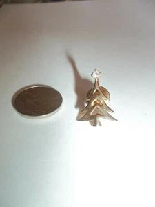 CHRISTMAS TREE TIE TAC - RHINESTONE STAR TOPPER - Picture 1 of 2