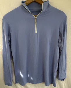 The Tailored Sportsman 1/4 ZIP M lavender Mock Neck Riding - Picture 1 of 9