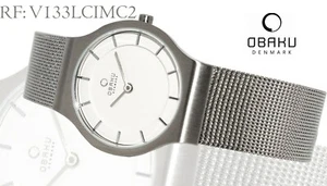 OBAKU Denmark V133LCIMC2 Damenuhr Edelstahl mit Milanaise Band - Bild 1 von 7