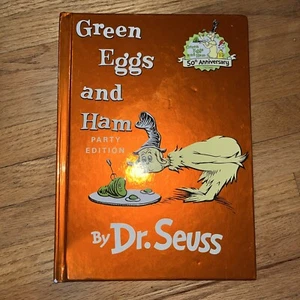 Green Eggs and Ham, Dr Seuss Beginner Book HC Random House 50th Anniversary - Picture 1 of 2