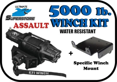  KFI 5000 lb. ASSAULT Winch Mount Kit '04-'14 Yamaha Bruin 350 Kodiak 350  - Image 1 of 4