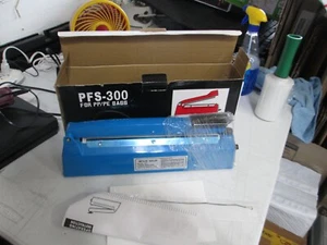 PFS-300 Impulse Sealer Heavy Duty Plastic Film Sealer 12” 300mm OPEN BOX - Picture 1 of 6