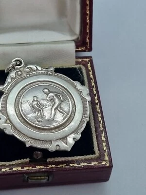 (208) Antique Football Medal/fob Sterling Silver 1946 Birmingham - Image 1 of 2