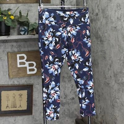 DG2 by Diane Gilman Downtime" Slim and Sleek Solution Legging Navy Blue Multi PL - Image 1 of 3