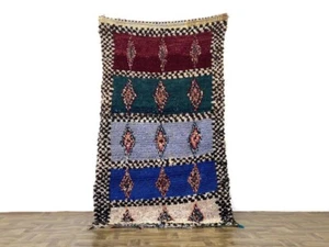 Berber Runner Rug Modern Living Room Rug,Handmade Tribal Shag Entryway,3x6.7'ft - Picture 1 of 12