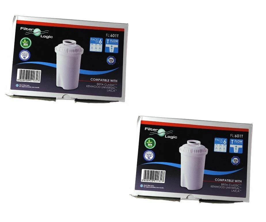 12 x FilterLogic FL-601T / FL-601G G Flow Filters for Brita Classic - Image 1 of 1