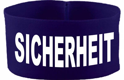 KLEINER FRATZ Gummielastische Armbinde 5cm Höhe mit Aufdruck SICHERHEIT