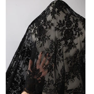 3M Vintage Florals Lace Fabric Crafts Costume DIY Prob Cloth Dress Curtain Table - Picture 1 of 7
