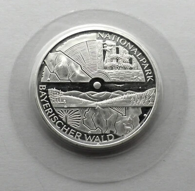 GERMANY 10 EURO 2005 D Silver BU KM#241 Bavarian Forest National Park, Sealed B1 - Image 1 of 4