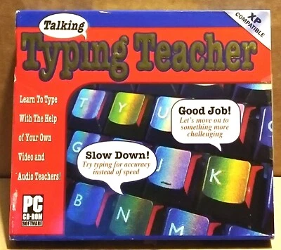 RARE NEW SEALED - TYPING TALKING TEACHER PC CD-ROM WINDOWS 2004 SWIFT JEWEL USA - Image 1 of 2
