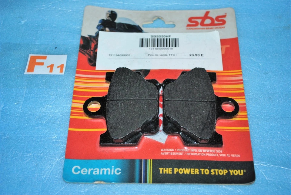 2 plaquettes de frein SBS  Yamaha RD 350 80 125 LC SR 125 XT 500 TT 600 XJ 650 - Photo 1/1