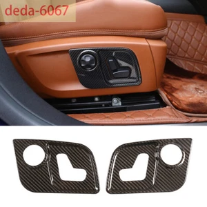 Real Carbon Seat Button Handle Panel Cover For Maserati Ghibli Levante 2016-2021 - Picture 1 of 12