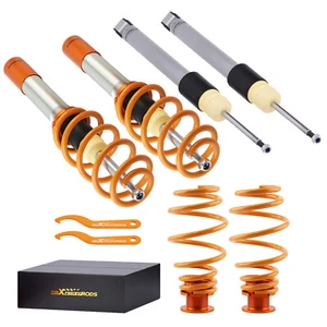 Coilovers Adj Height Shocks Springs Kit For VW MK5 Golf Jetta GTI 2003-2011 - Picture 1 of 12