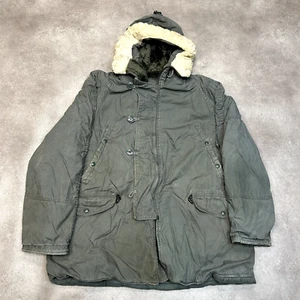 US Air Force N-3B Flight Jacket Mens XL Snorkel Extreme Weather Parka, Green - Picture 1 of 9