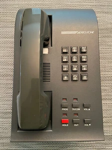 Executone 82500 6KD Telephone W/ Wall Bracket (charcoal) (cleaned/tested) - Picture 1 of 3