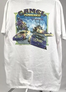 Vintage 90s NWOT Joe Camel Powered Racing Pocket T-shirt XL 1994 Cars Moto RARE - Bild 1 von 11