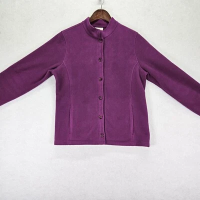 Chaqueta LL Bean Polartec polar exterior senderismo manga larga mujer talla L púrpura Foto 1 de 4