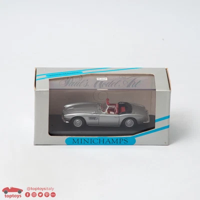 MINICHAMPS BMW 507 Cabrio silber 1:43 MIB PAUL'S MODEL ART  - Immagine 1 di 2