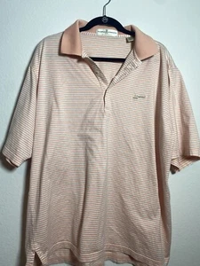 Hombre Fairway and Greene Polo Golf Camisa Melocotón Rayas XL FRIPP ISLAND - Imagen 1 de 6