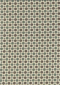 Cranston VIP 73628/SB 100% Baumwolle Creme Print 1/2 METER - Bild 1 von 1