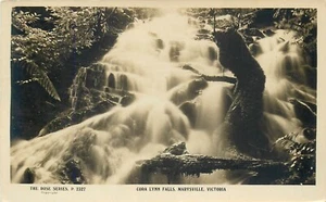 MARYSVILLE VICTORIA AUSTRALIA CORA LYNN FALLS VINTAGE FOTO REAL VISTA POSTAL - Imagen 1 de 2
