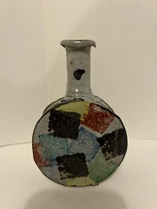 Schöne Steinzeug Vase amerikanische Folk ArtDesigns - Bild 1 von 7