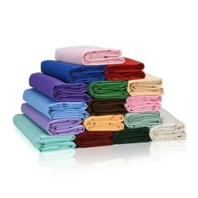 Solid Tablecloth Table Cover Cloth Banquet Wedding Party Rectangle Round Fabric - Image 1 of 4