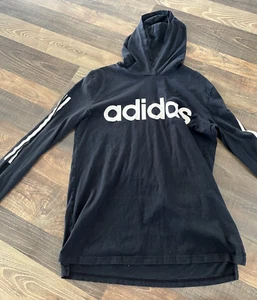 ADIDAS LIGHTWEIGHT PULLOVER HOODIE Youth SIZE Large (14/16) BLACK - Picture 1 of 9