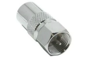 F Type Male to PAL Female TV Aerial Adapter Connector for Freeview Coax Cable - Picture 1 of 4