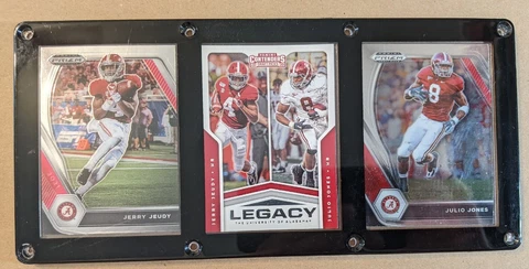 ALABAMA CRIMSON TIDE 3 CARD PLAQUE JERRY JEUDY JULIO JONES Cover