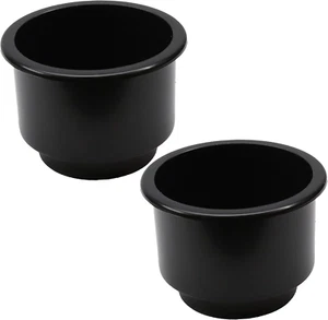 2 Cup Holders Jumbo Plastic Pocket Recessed Insert Universal for Boat RV Car Tru - Picture 1 of 5
