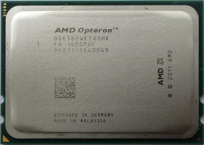 4pcs LOT AMD Opteron 6380 2.5GHz Sixteen Core CPU Processor - Image 1 of 1