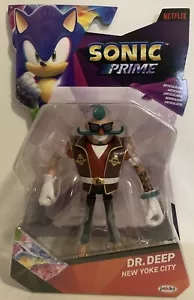 NIB Sonic The Hedgehog Sonic Prime 5" Dr Deep Action Figure Wave 3 SAME DAY SHIP - Picture 1 of 10