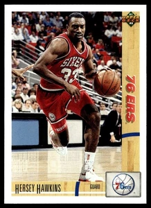 1991-92 Upper Deck Hersey Hawkins Philadelphia 76ers #82 - Picture 1 of 2