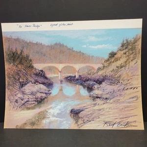 Reif Erickson - No Hands Bridge - Stampa Giclée firmata Cali paesaggio fiume - Foto 1 di 8