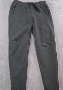 UNRL Joggers Men Medium Gray Elastic Waist Lightweight Tapered Sweatpants Strech - Picture 1 of 12