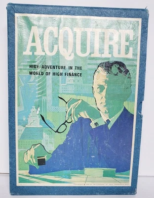 Aquire 1968 издание 3M книжная полка игры винтажный финансы настольная игра - Изображение 1 из 4