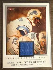 2003 Fleer Joey Harrington Work of Heart #’d 33/300 - Bild 1 von 3