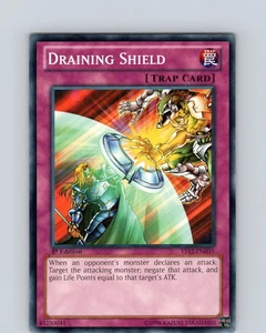 Yu-Gi-Oh TCG Draining Shield YS12-EN035 1st Edition Common Card Played LP - Picture 1 of 2