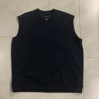 Nike DRY FIT Golf Navy Fleece Vest Pullover Mens Size 2X-Large - Image 1 of 4
