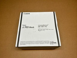 GENUINE CANON T03 BLACK Toner Cartridge IR ADV 525 615, 715 NEW SEALED - Picture 1 of 2