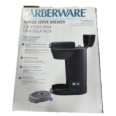 NEW Farberware Single Serve Brewer Coffee Maker Model #201762 K-Cup Pod NIB - Image 1 of 4