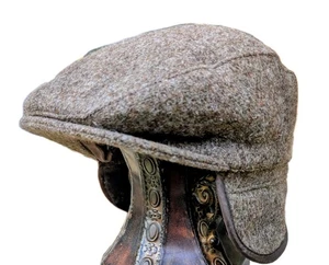 Vintage Eddie Bauer Harris Tweed Ohrenklappe Flatcap Gr. M isoliert Heritage Wolle USA - Bild 1 von 12