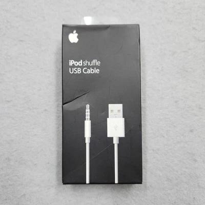 NEW iPod Shuffle Aux to USB Charger Cable Cord Apple Mac OEM Genuine 3rd 4th Gen - Image 1 of 4