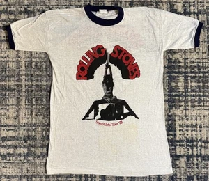 Vintage 1978 Rolling Stones Some Girls Tour Ringer T-Shirt XL Rock Mick Jagger - Bild 1 von 8