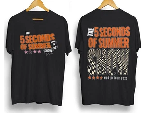 5 Seconds Of Summer Music Shirt, V1 Y2K Merch Vintage The Show 2023 Tour 5 Secon - Picture 1 of 1
