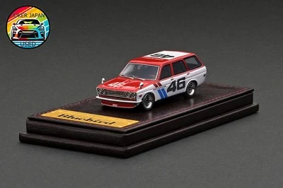 Accensione modello IG2929 1/64 Datsun Bluebird (510) carro rosso/bianco - Immagine 1 di 3